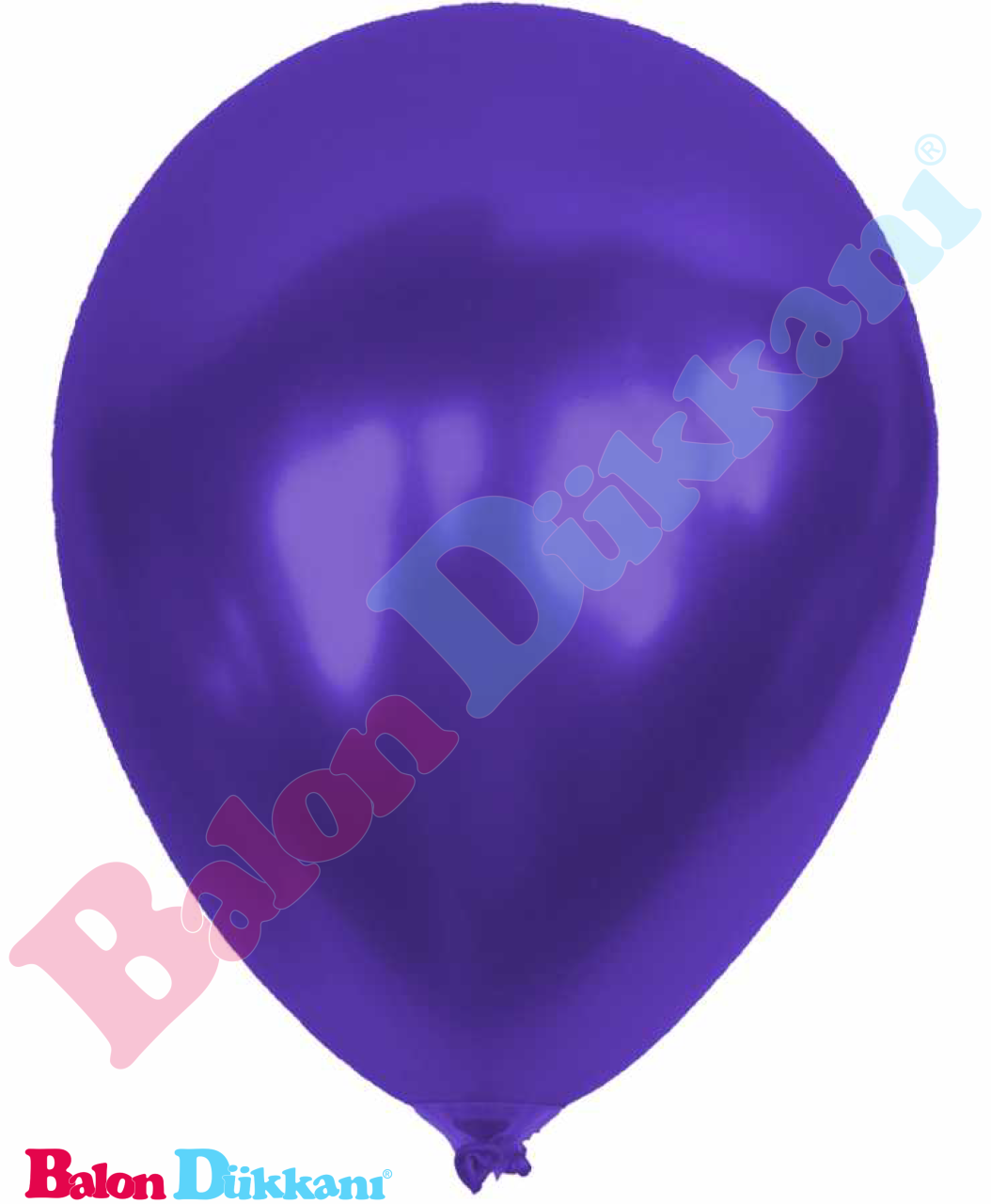 12 inch Metalik Mor Balon
