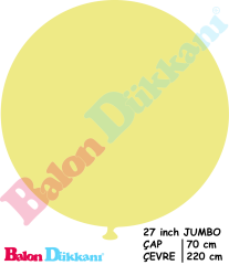 27 inch Jumbo Balon Krem