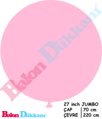 27 inch Jumbo Balon Pembe