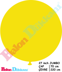 27 inch Jumbo Balon Sarı