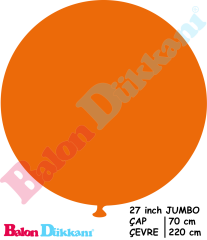 27 inch Jumbo Balon Turuncu