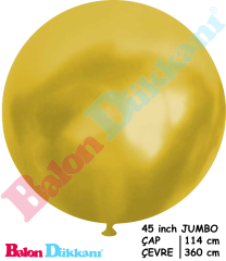 45 inch Jumbo Balon Metalik Gold