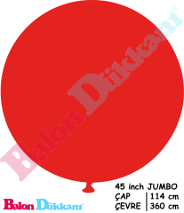45 inch Jumbo Balon Kırmızı