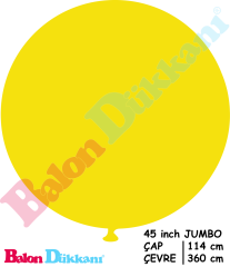 45 inch Jumbo Balon Sarı