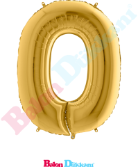 0 Rakamı 40 inch 102 cm Grabo Altın
