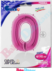 0 Rakamı 40 inch 102 cm Grabo Fuşya
