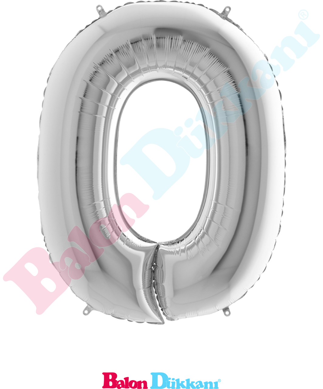 0 Rakamı 40 inch 102 cm Grabo Gümüş