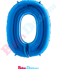 0 Rakamı 40 inch 102 cm Grabo Mavi
