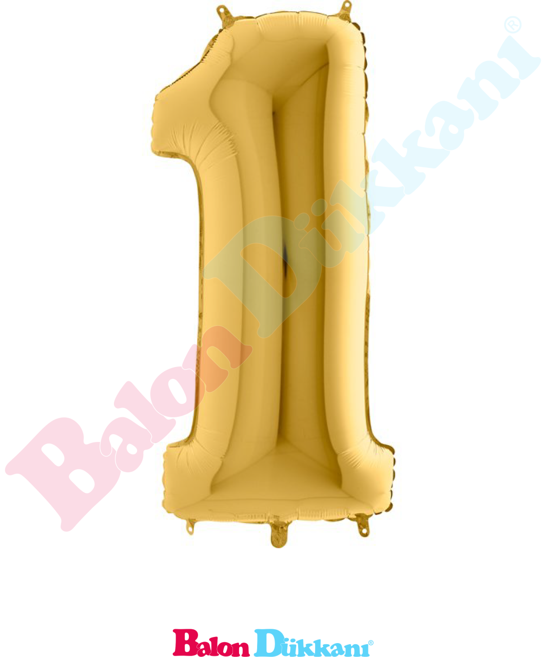 1 Rakamı 40 inch 102 cm Grabo Altın