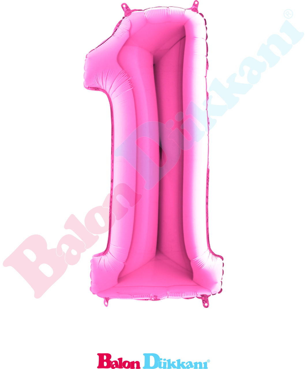 1 Rakamı 40 inch 102 cm Grabo Fuşya