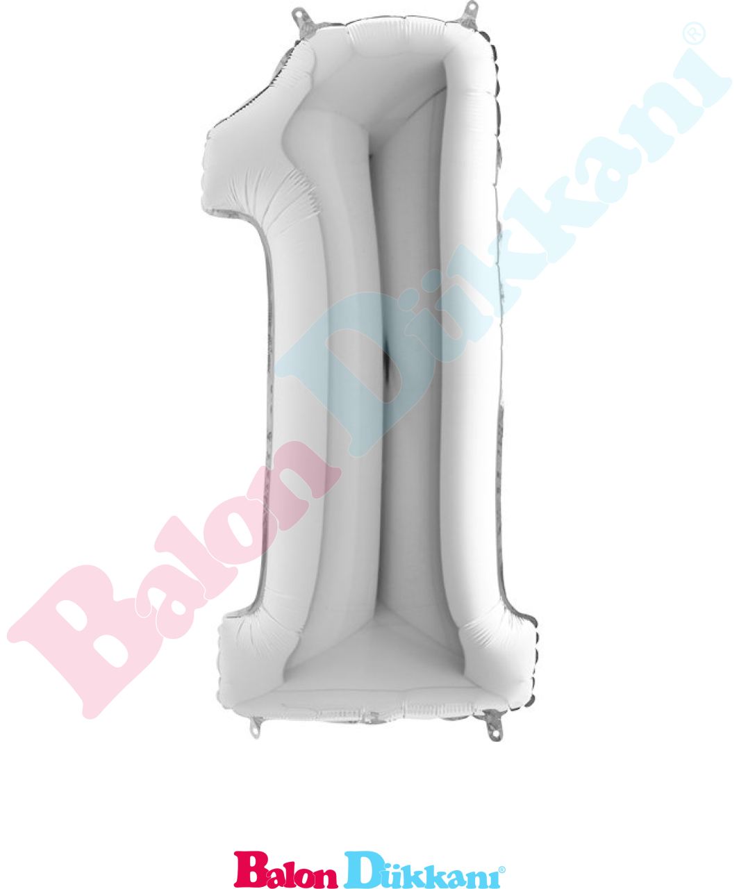 1 Rakamı 40 inch 102 cm Grabo Gümüş