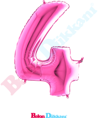 4 Rakamı 40 inch 102 cm Grabo Fuşya