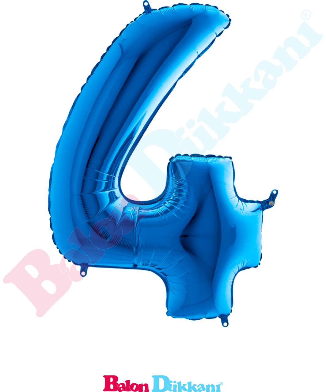 4 Rakamı 40 inch 102 cm Grabo Mavi