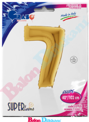 7 Rakamı 40 inch 102 cm Grabo Altın