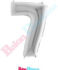 7 Rakamı 40 inch 102 cm Grabo Gümüş
