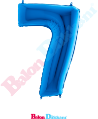7 Rakamı 40 inch 102 cm Grabo Mavi