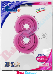 8 Rakamı 40 inch 102 cm Grabo Fuşya