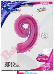 9 Rakamı 40 inch 102 cm Grabo Fuşya