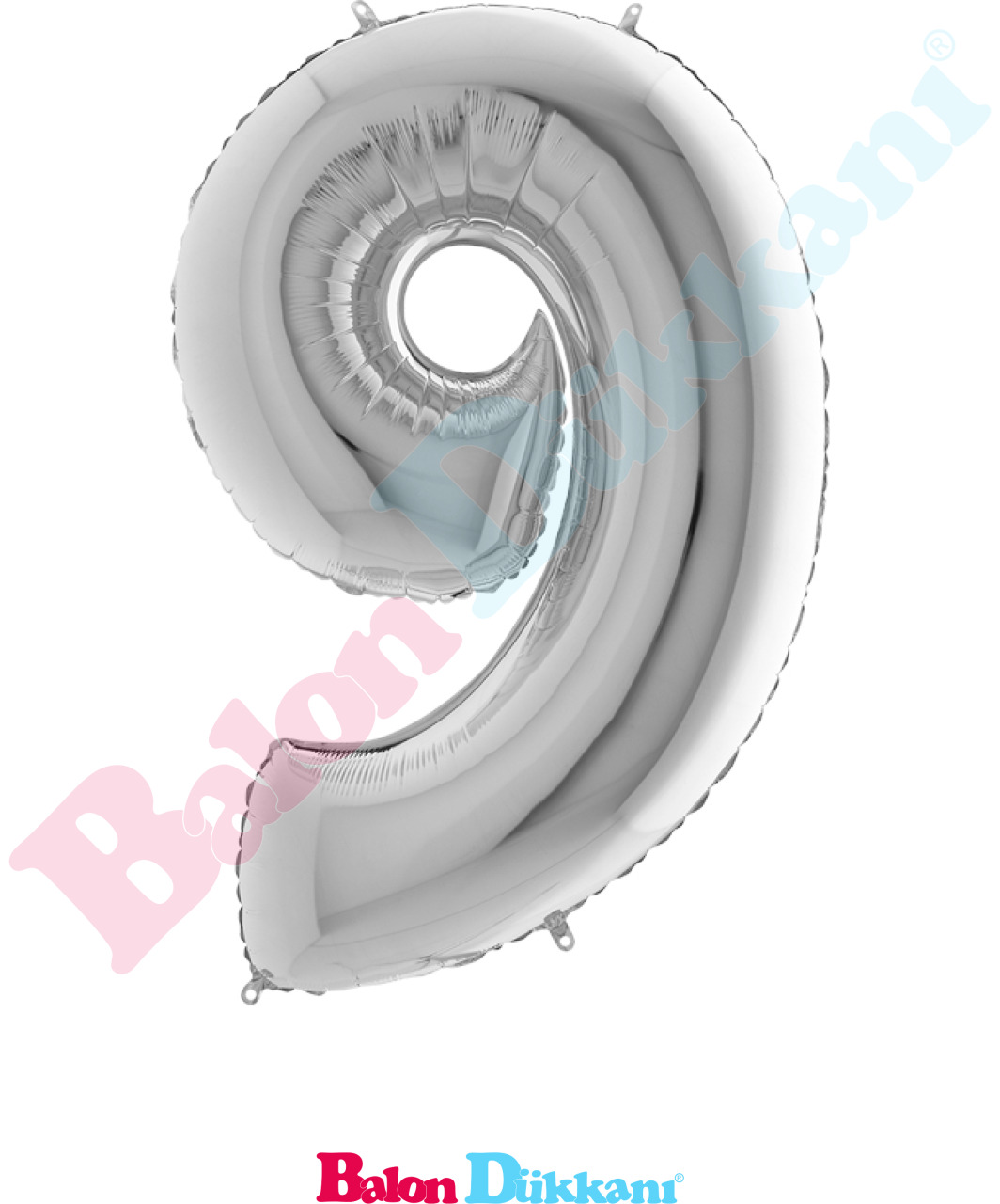 9 Rakamı 40 inch 102 cm Grabo Gümüş