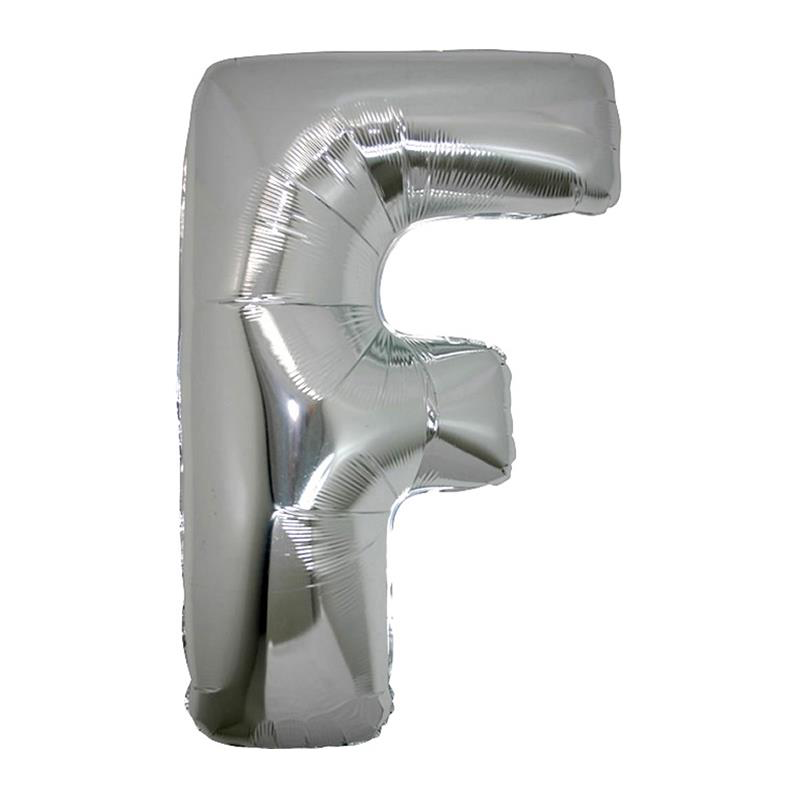 F Harfi 34 inch 76 cm Gümüş