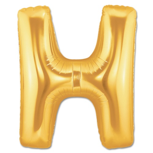H Harfi 34 inch 76 cm Altın