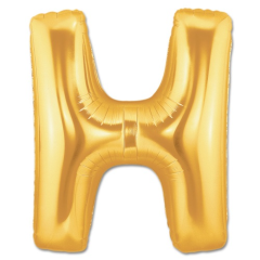 H Harfi 34 inch 76 cm Altın