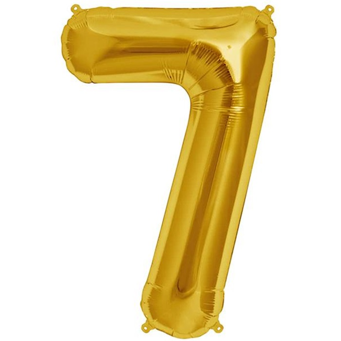 7 Rakamı 34 inch 76 cm Altın