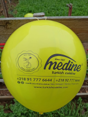 1+1 Çift Yüze Tek Renk Baskılı Punch Lastikli Balon 5190 TL + KDV
